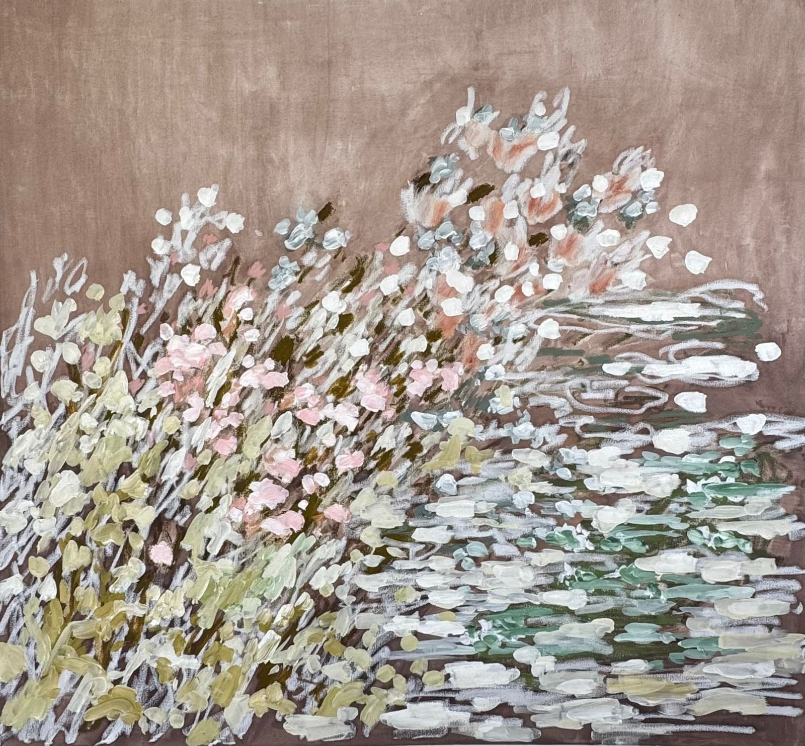 Série Primavera - 2025 
Acrílica e bastão de óleo sob tela
 
 
1.30m x 1.30m